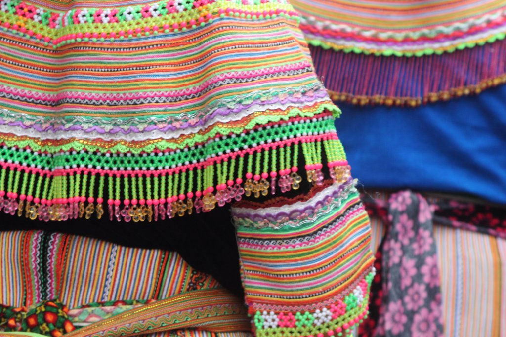 18-Detail of the Flower Hmong dress.jpg - Detail of the Flower Hmong dress